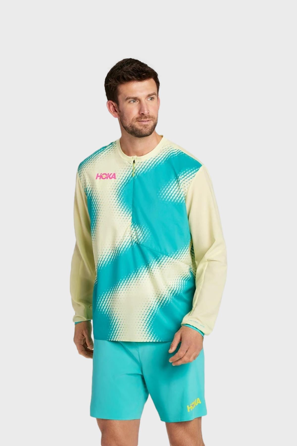ウォーキング・ランニングウェア HOKA 1/2 ZIP 1/2 ZIP WIND SHELL Hoka - Veste Running | Distance – ©DISTANCE