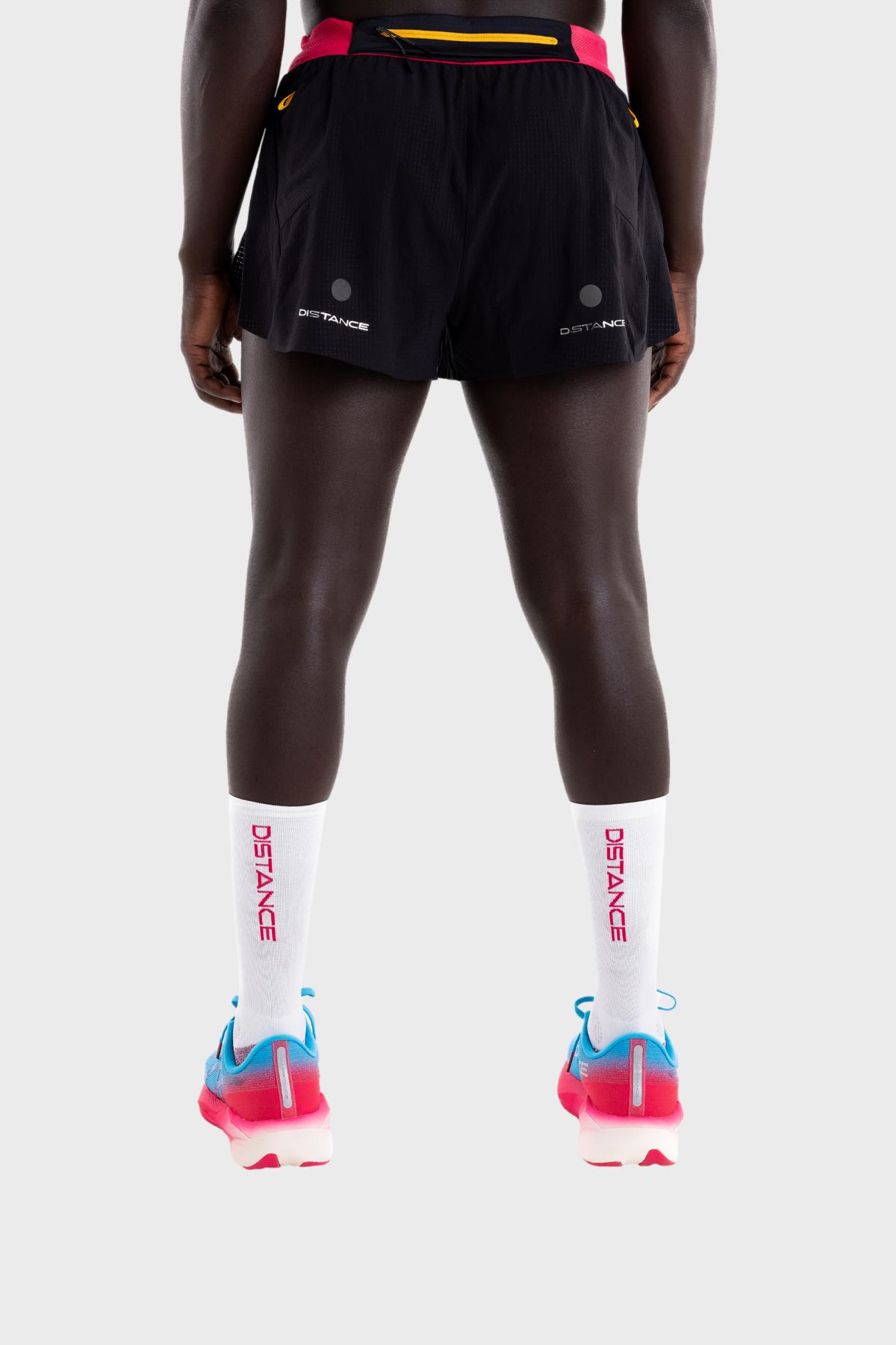 Distance x ASICS - METARUN TWO COLOR 5IN SHORT Homme - Black