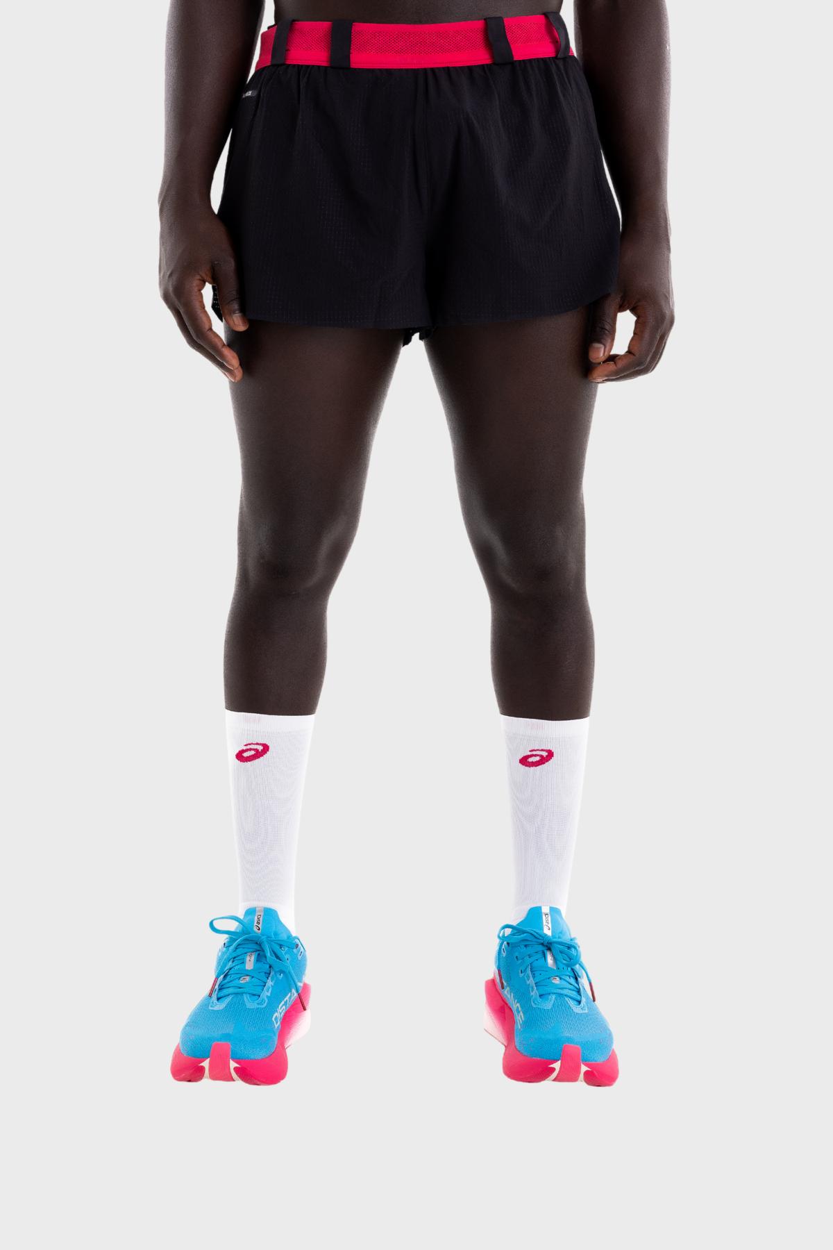 Distance x ASICS - METARUN TWO COLOR 5IN SHORT Homme - Black