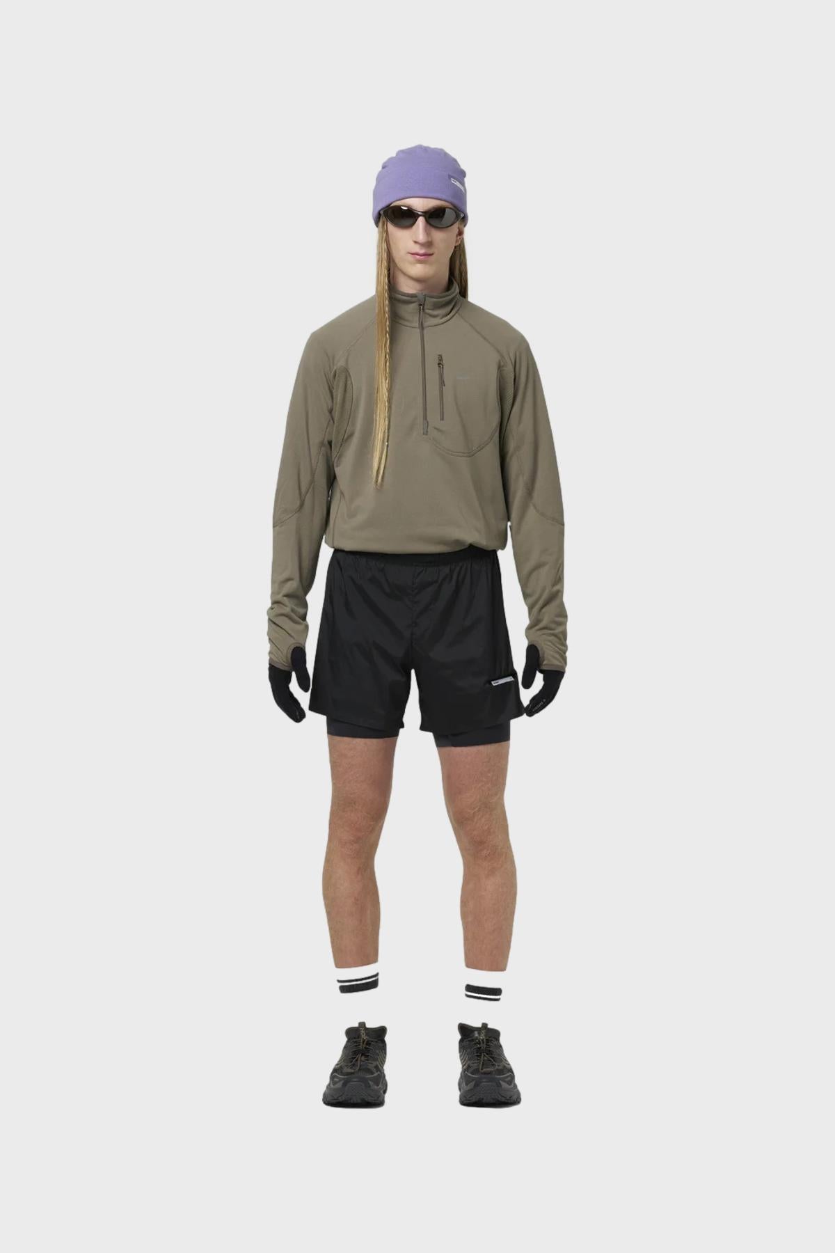 トップス sh SATISFY GhostFleece Half-Zip SATISFY Ghostfleece Half-Zip Black | HAVEN