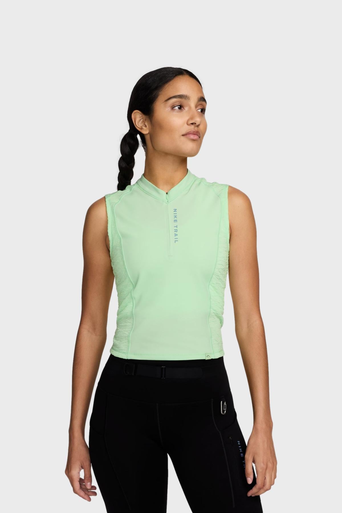 NIKE TRAIL W - Dri-FIT 1/4-Zip Running Tank Top