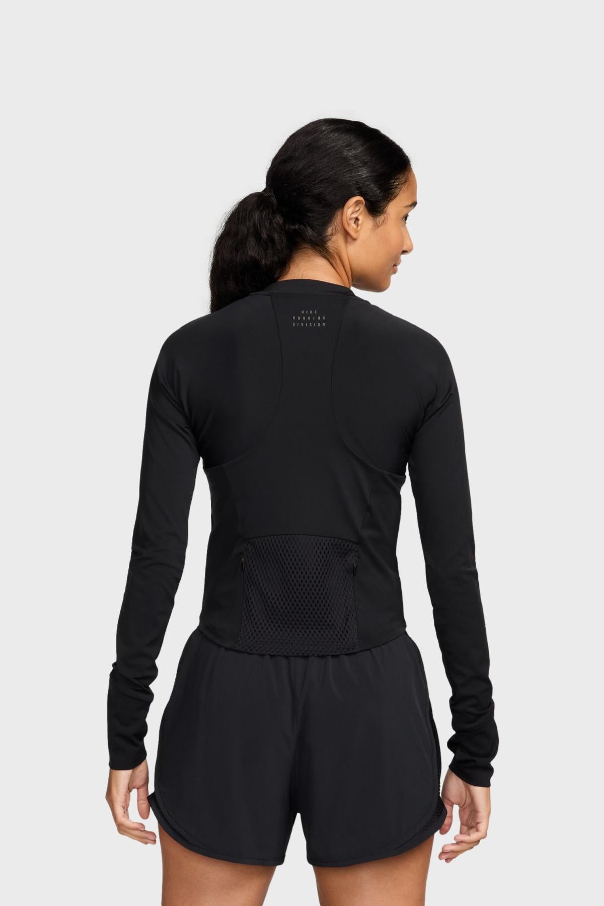 NIKE W - DRI FIT LONG SLEEVE POCKET RUN DIVISION