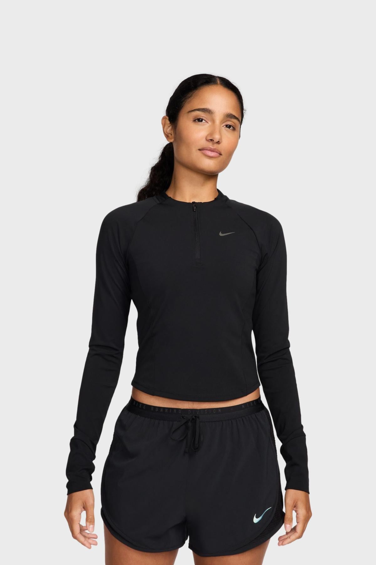 NIKE W - DRI FIT LONG SLEEVE POCKET RUN DIVISION