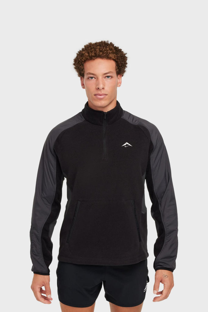 NIKE TRAIL Polartec® Haut de running en tissu Fleece à 1/4 de zip
