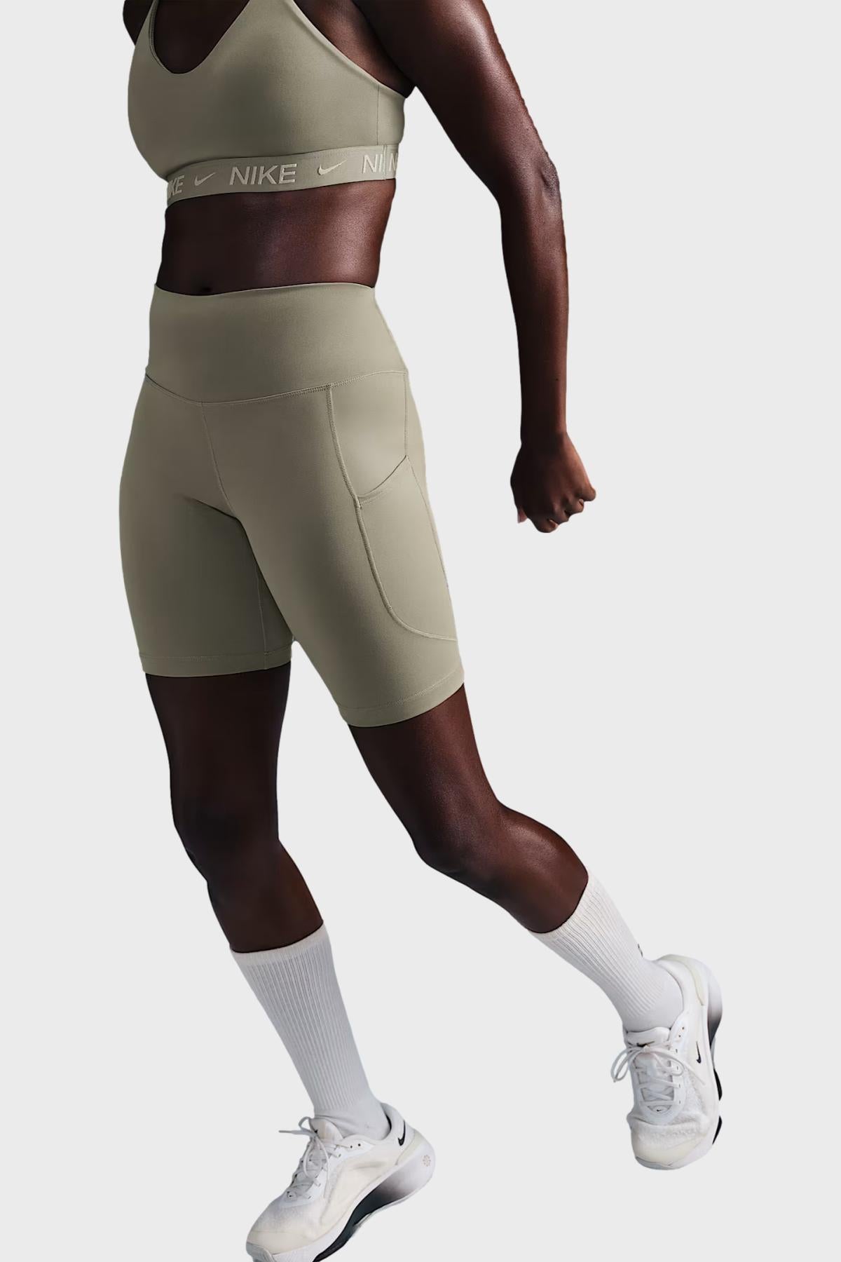 NIKE W - Nike One Cycliste taille haute 20 cm avec poches pour femme