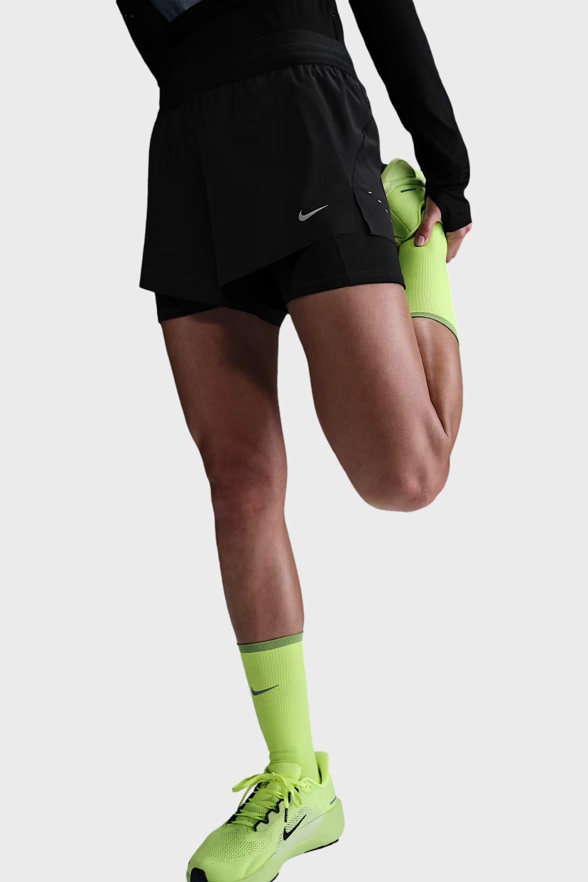 NIKE W -  Nike Swift Short de running 2-en-1 à taille mi-haute 8 cm Dri-FIT