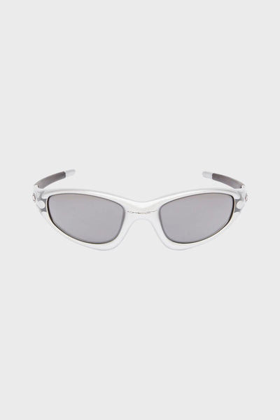 00s OAKLEY straight jacket シルバー ケース付き 00s OAKLEY straight jacket シルバー ケース付き