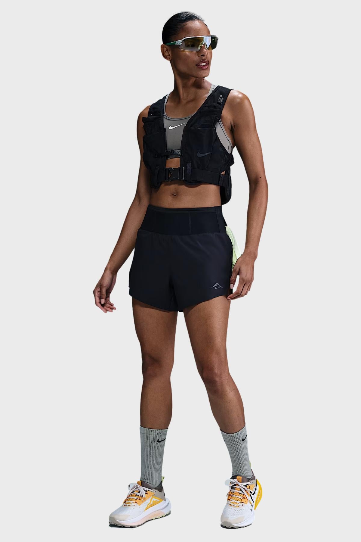 Nike - NIKE TRAIL  W Short de running avec sous-short intégré Dri-FIT pour femme