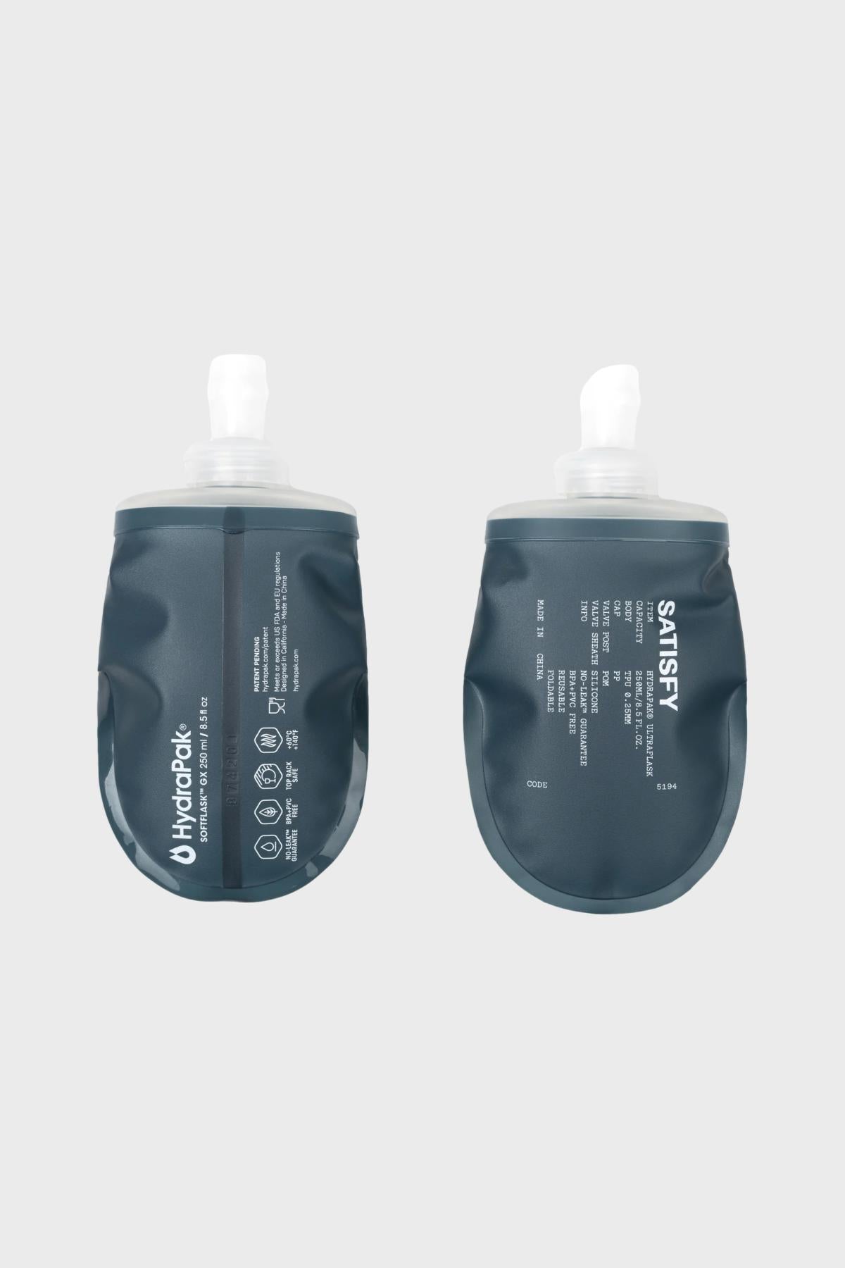 Satisfy - HydraPak® Soft Flask 250ml 2‑Pack
