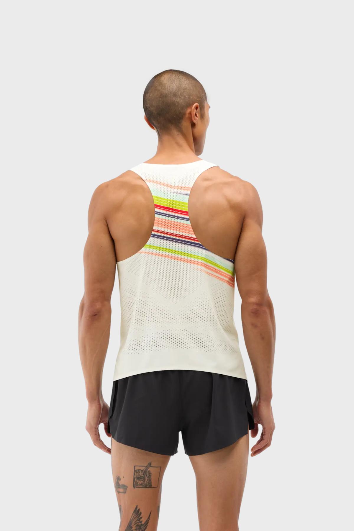 RACE DAY SINGLET Hoka - Haut Running Homme | Distance – ©DISTANCE